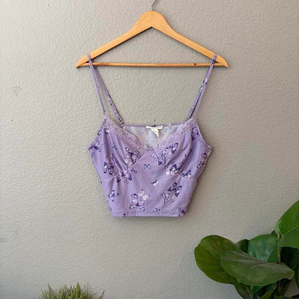 Women's Purple Crop-top